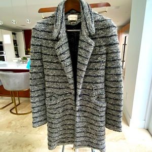 Isabel Marant Etoile Grey Coat Wool Fabric